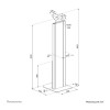 Neomounts Floor stand | FL15-628BL1 | Fixed | Maximum weight (capacity) 3 kg | Black