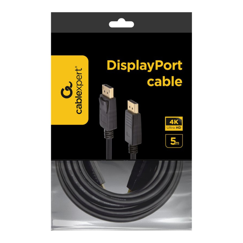 Gembird | DisplayPort kabelis, 4K | CC-DP2-5M | 2x DisplayPort spraudnis | DisplayPort uz DisplayPort | 5 m