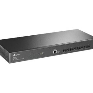 TP-LINK | 8-portu 10G slēdzis | TL-SX1008 | Nevadīts | Galda/staciju vai iekārtu plaukta montāža | Barošanas avots: ārējs
