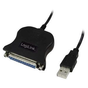 Logilink | USB 2.0 adapteris uz paralēlo (LPT) DB25, 1,8 m | USB-A uz LPT USB A spraudnis | DB25