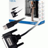 Logilink | USB 2.0 adapteris uz paralēlo (LPT) DB25, 1,8 m | USB-A uz LPT USB A spraudnis | DB25