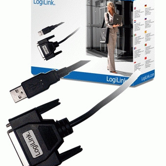 Logilink | USB 2.0 adapter to Paralel (LPT)  DB25 , 1,8m | USB-A to LPT USB A male | DB25