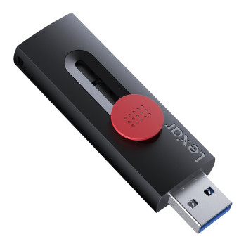 Lexar | Flash Drive | JumpDrive D300 | 64 GB | USB 3.2 Gen 1 | Melns/Sarkans