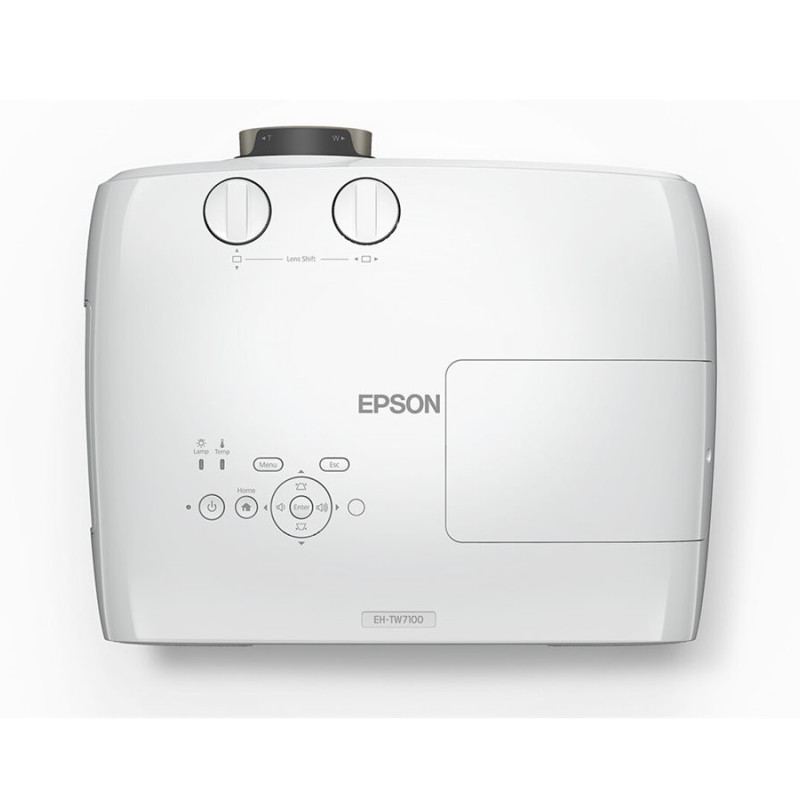 Epson | EH-TW7100 | 4K PRO-UHD 3840 x 2160 (2 x 1920 x 1080) | 3000 ANSI lūmeni | Balts