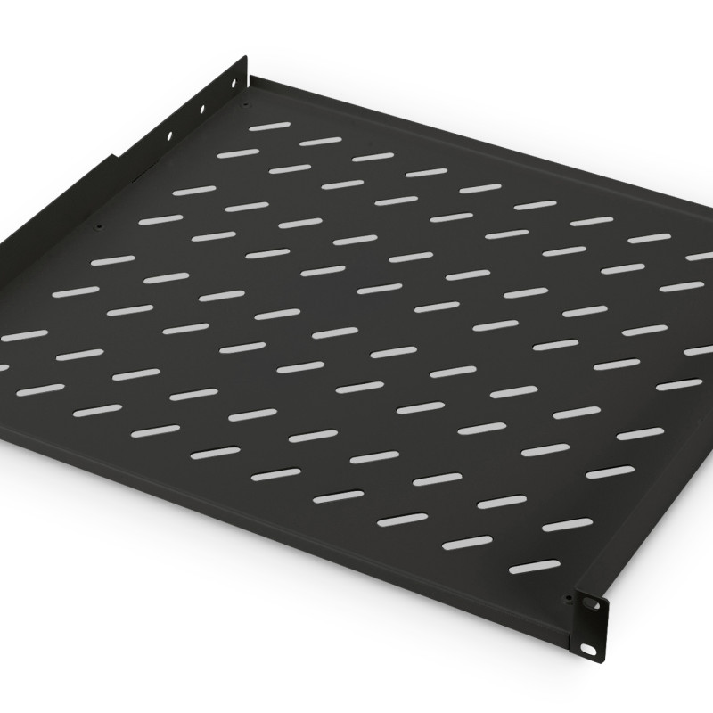 Digitus | 1U fiksēta plaukta skapis | DN-19 TRAY-1-400-SW | Plaukti fiksētai montāžai viegli uzstādāmi uz divām priekšējām 483 mm (19