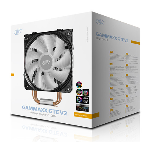 Deepcool | CPU Air Cooler | GAMMAXX GTE V2 | Black | Air cooler
