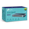 TP-LINK | Slēdzis | TL-SG108 | Nevadāms | Galda | 8 Gigabit Ethernet (vara) porti | Barošanas avots Ārējais | 36 mēnesi