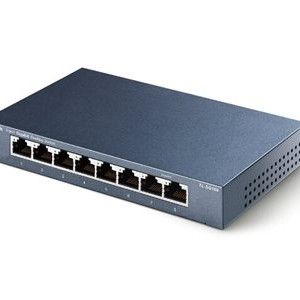 TP-LINK | Slēdzis | TL-SG108 | Nevadāms | Galda | 8 Gigabit Ethernet (vara) porti | Barošanas avots Ārējais | 36 mēnesi