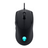 Dell | Gaming pele | Alienware AW320M | Ar vadu | USB-A | Melna