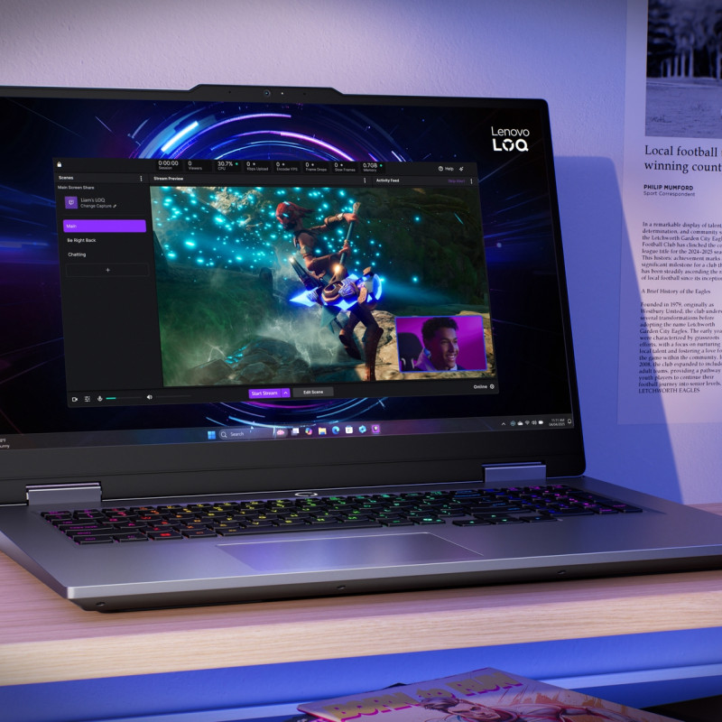 Lenovo LOQ 17IRX10 17.3 FHD i7-14700HX/16GB/1TB/NVIDIA GF RTX 5070 8GB/WIN11 Home/ENG Apgaismota tastatūra/Luna Grey | Lenovo LOQ 17IRX10 | Luna Grey | 17.3