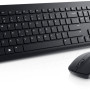 Dell | Tastatūra un Pele | KM3322W | Komplekts: Tastatūra un Pele | Bezvadu | Baterijas iekļautas | Bezvadu savienojums | EE | Melna