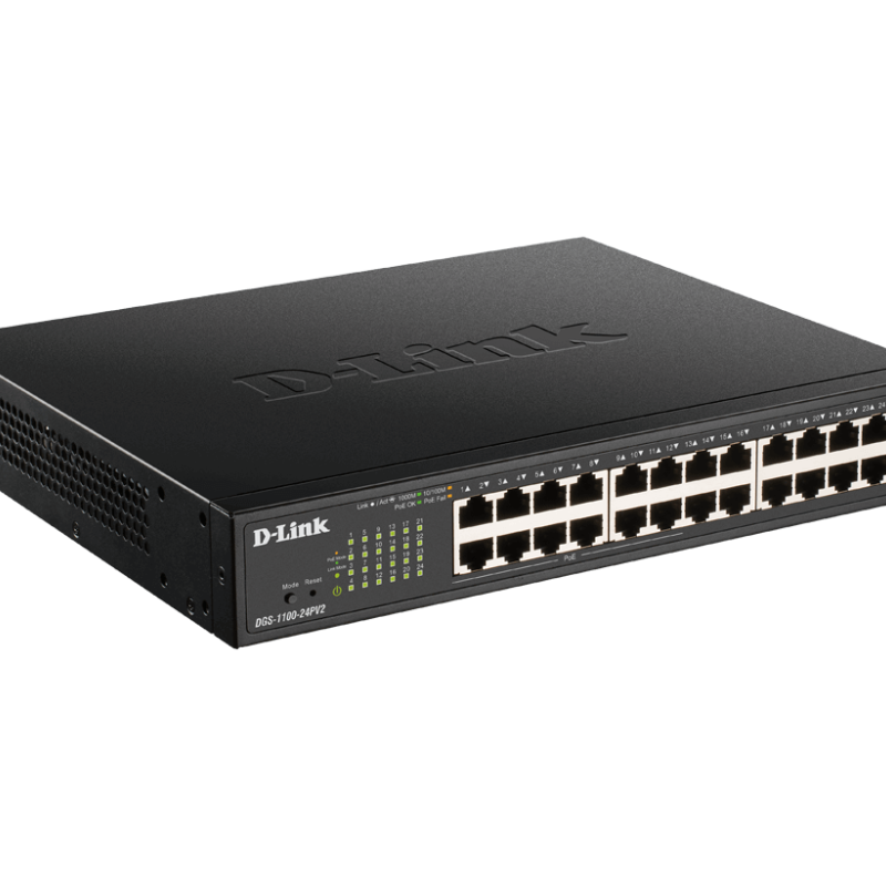 D-Link | Smart Switch | DGS-1100-24PV2 | Pārvaldāms | Ierīkojams skapis (rack mountable) | Power over Ethernet (PoE) portu skaits 12 | Barošanas avots: viens