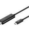 Goobay | USB-C uz HDMI adaptera kabelis (4k 60 Hz) | USB-C spraudnis | HDMI spraudnis (tips A) | USB-C to HDMI | 1.8 m