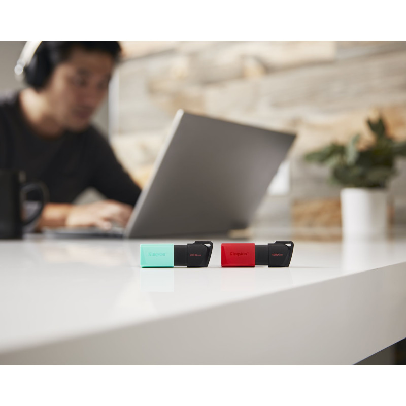 Kingston | USB zibatmiņa | DataTraveler Exodia | 256 GB | USB 3.2 Gen 1 | Melna/akrila zila