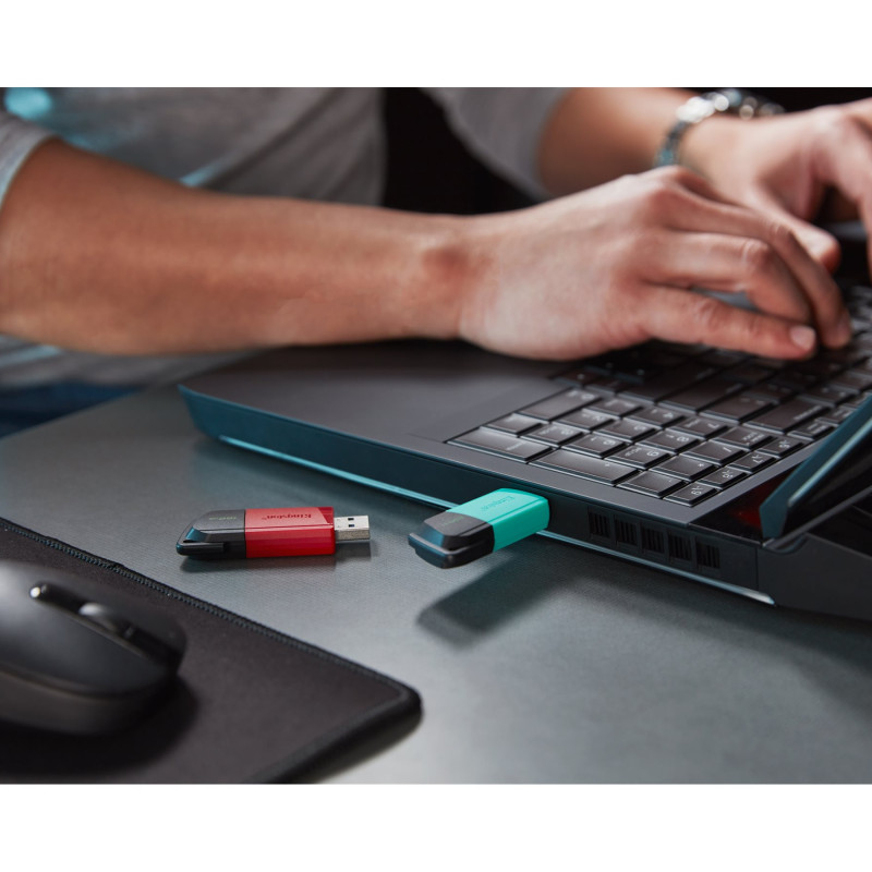 Kingston | USB zibatmiņa | DataTraveler Exodia | 256 GB | USB 3.2 Gen 1 | Melna/akrila zila