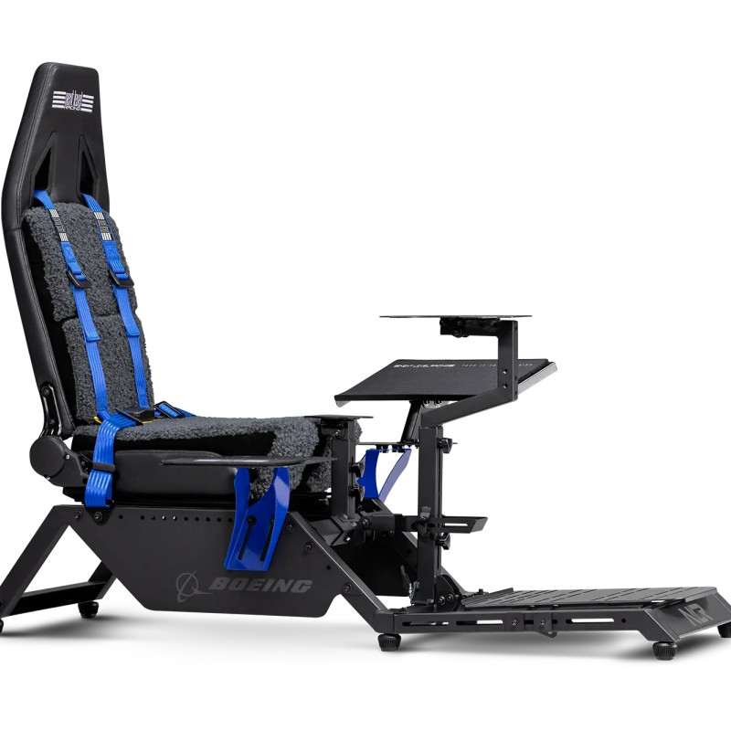 Next Level Racing Boeing Commercial Edition lidmašīnas reālistiskas vadības simulators | Zilas akcentēšanas detaļas