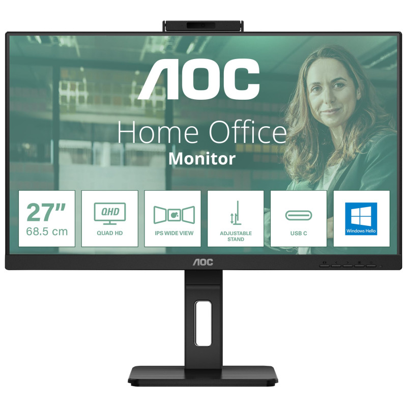 AOC | Q27P3QW | 27 " | IPS | QHD | 16:9 | 75 Hz | 4 ms | 2560 x 1440 pixels | 350 cd/m² | HDMI ports quantity 2