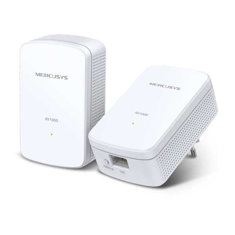 Mercusys | AV1000 Gigabit Powerline Starter komplekts | MP500 KIT | 1000 Mbit/s | Ethernet LAN (RJ-45) porti 1