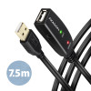 AXAGON | Aktīvs pagarinājuma kabelis, 7.5 m | ADR-207 | USB Type-A uz USB Type-A