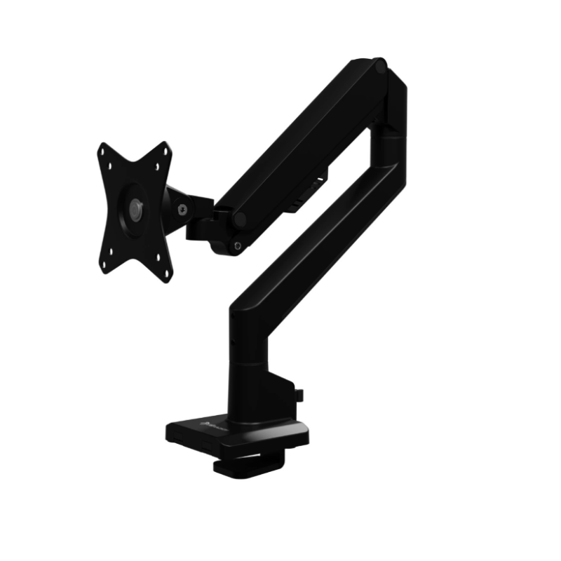 Arozzi Desk Mount | Neo Single - Gas Spring Monitor Arm AZ-ALZARE-NEO-BK | Tilt, Swivel, Rotation | Maximum weight (capacity) 9 kg | Black
