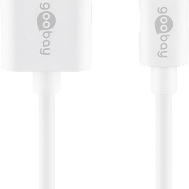 Goobay | Lightning USB uzlādes un sinhronizācijas kabelis | 54600 | USB-C uz Lightning Apple Lightning spraudnis (8‑pin) | USB 2.0 spraudnis (type A)