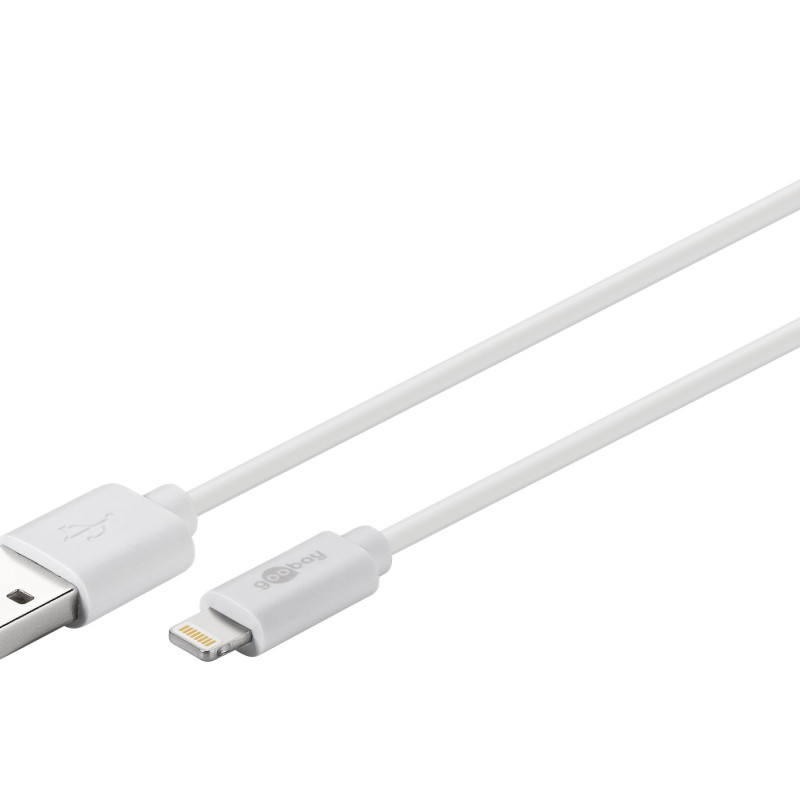 Goobay | Lightning USB uzlādes un sinhronizācijas kabelis | 54600 | USB-C uz Lightning Apple Lightning spraudnis (8‑pin) | USB 2.0 spraudnis (type A)