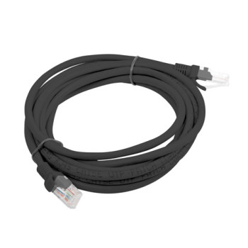 Lanberg | Patchcord CAT.6 UTP Fluke Passed | PCU6-10CC-0300-BK | 3 m | Black