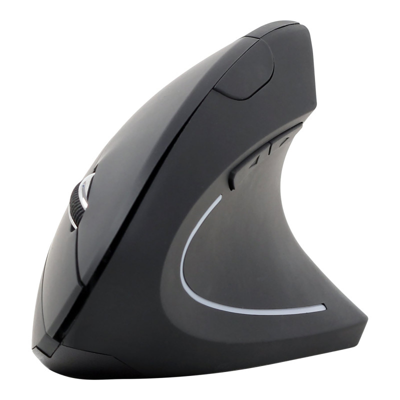 Gembird | MUSW-ERGO-01 | Optiskā pele | 2,4 GHz bezvadu optiskā pele | USB | Melna