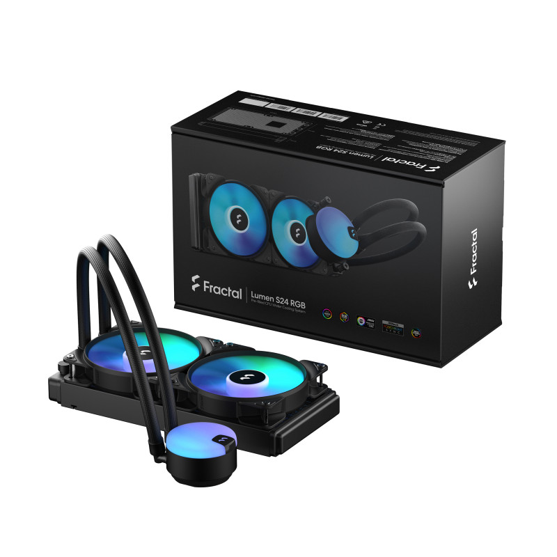 Fractal Design | Ūdens dzesēšanas bloks | Lumen S24 V2 RGB | Intel, AMD | CPU šķidruma dzesētājs