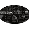 Genesis Protective Floor Mat Tellur 300 Round Gear Polyester | Floor Mat | Multicolor