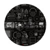 Genesis Protective Floor Mat Tellur 300 Round Gear Polyester | Floor Mat | Multicolor