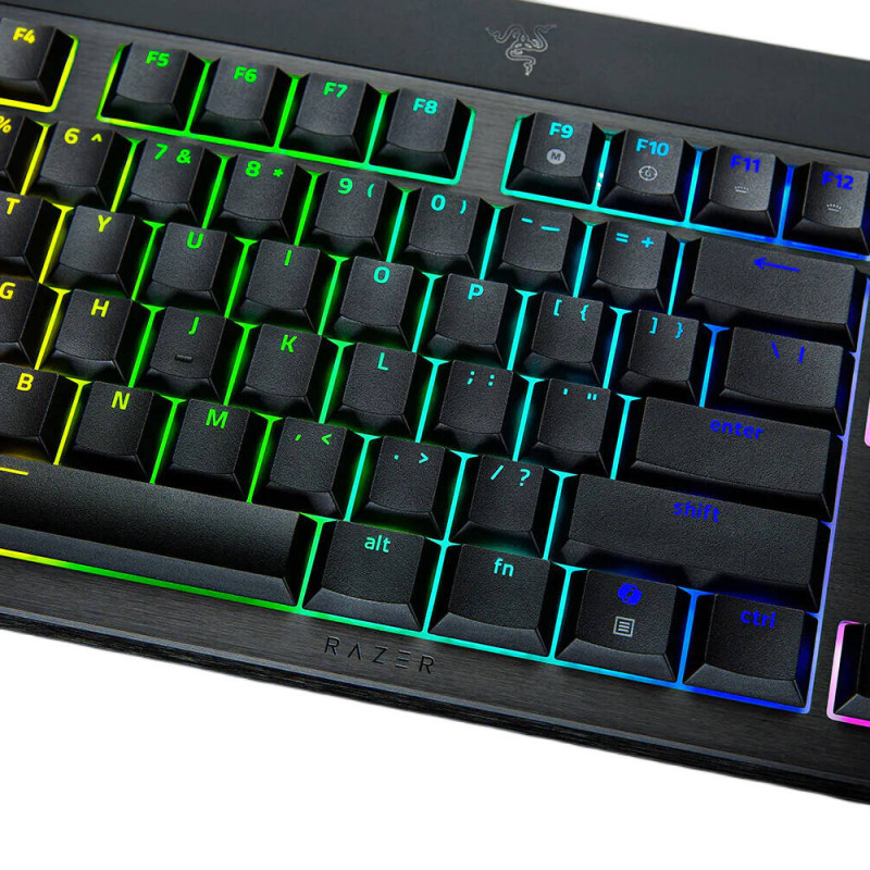 Razer | BlackWidow V4 Low-profile HyperSpeed | Spēļu klaviatūra | Bezvadu | US | Yellow Linear