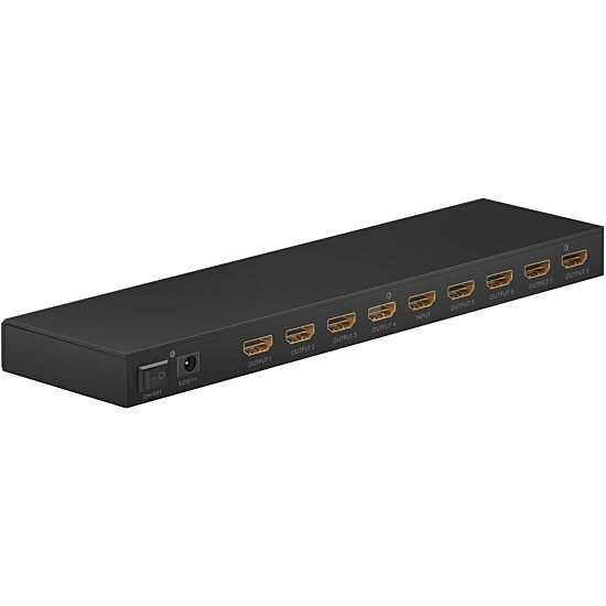 Goobay | HDMI dalītājs 1 uz 8 (4K 60 Hz) | 58484