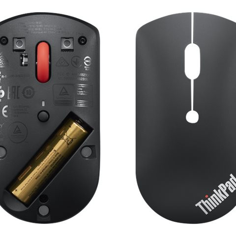Lenovo | ThinkPad Bluetooth Silent Mouse | Wireless | Bluetooth 5.0 | Black | 1 year(s)