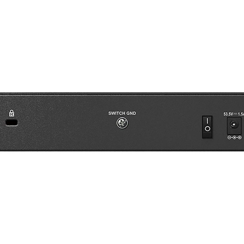 D-Link | 8-Portu Gigabit PoE slēdzis (4xPoE) | DGS-1008P | Nenodrošināts pārvaldījums | Galda | Barošanas avots: Ārējais