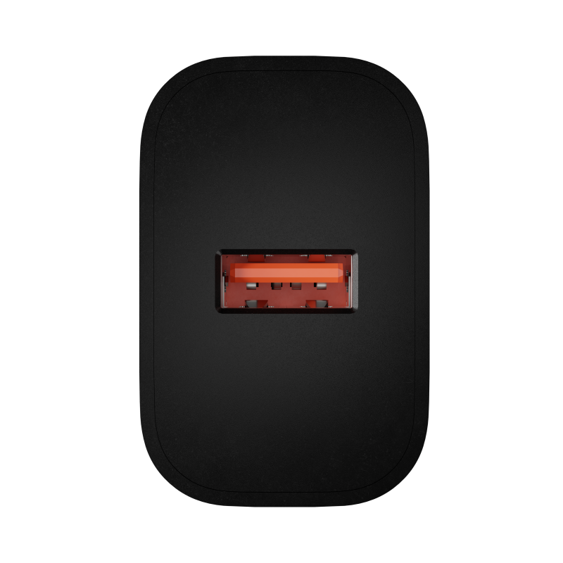 Natec Ribera USB lādētājs 1x USB-A 18W, melns