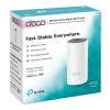 TP-LINK | Whole Home Mesh Wi‑Fi System | Deco E4 (1-pack) | 802.11ac | 867+300 Mbit/s | 10/100 Mbit/s | Ethernet LAN (RJ-45) porti 2 | Mesh atbalsts Jā | MU-MIMO Jā | Bez mobilā platjoslas | Antenas tips 2xIekšējā