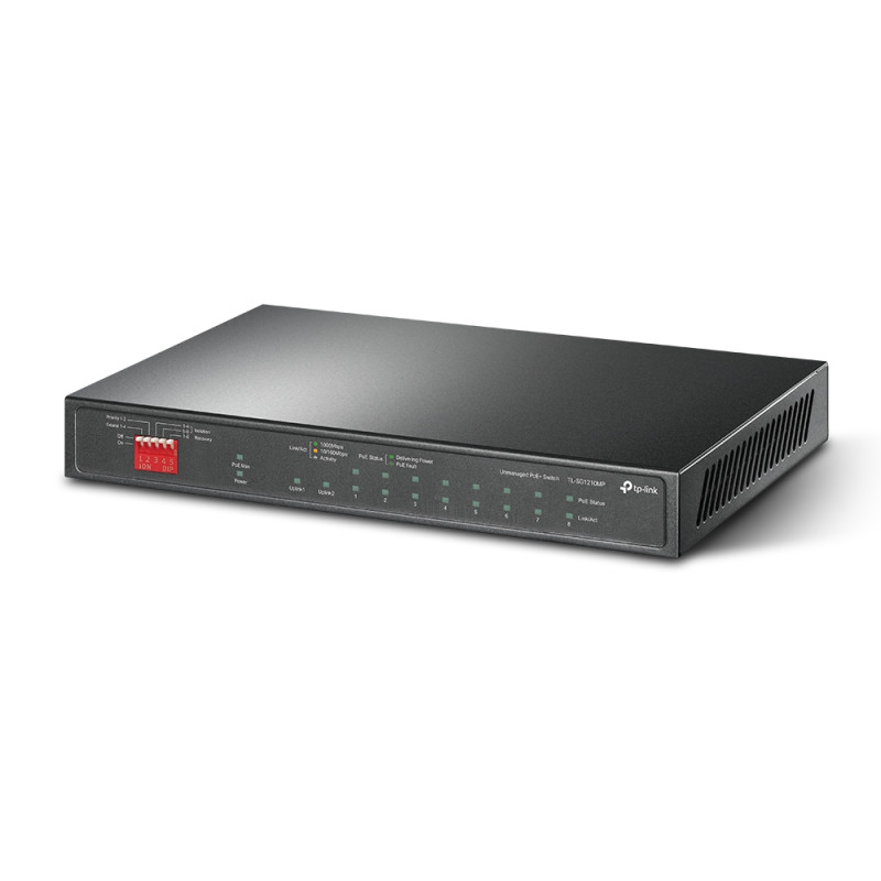 TP-LINK | 10-Port Gigabit Easy Smart Switch with 8-Port PoE+ | TL-SG1210MP | Unmanaged | Desktop | Power supply type External | 60 month(s)