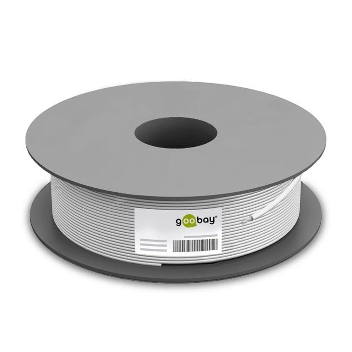 Goobay | CAT 6a network cable, S/FTP (PiMF) | 96094 | Cable type -  round cable. AWG 26/7 (stranded). Meter scaling yes. Cable sheath diameter (approx.) 6.3 mm. Inner conductor material  CU (copper). Material cable sheath LSZH. Number of shieldings 2 x. Type 1, shielding foil (alu) PiMF. Type 2, shielding braid (aluminium). LSZH compliant yes | • non-terminated flexible data-/patchcable for indoor using • double shielded twisted-pair LAN cable • pairs screening: PIMF (pairs in metal foil) + oute