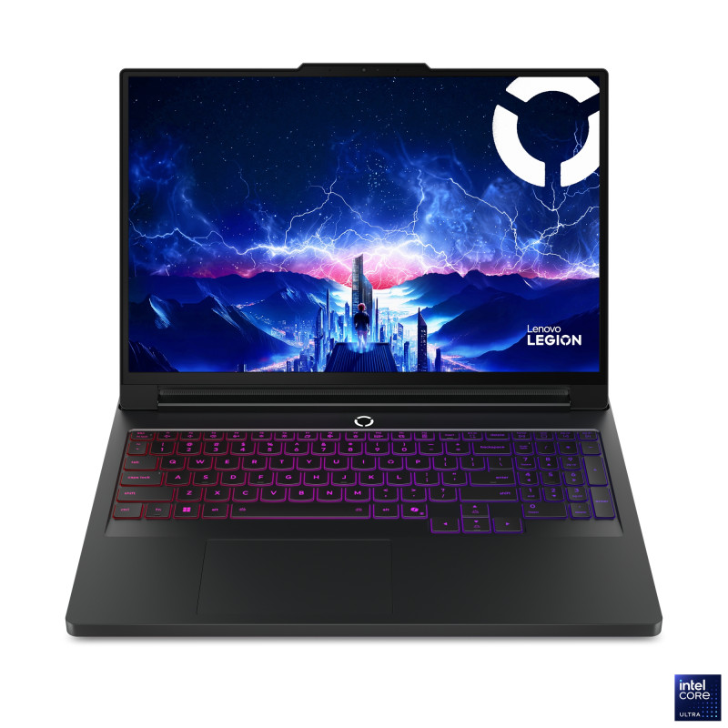 Lenovo Legion Pro 7 16IAX10H | Eclipse Black | 16 " | OLED | WQXGA | 2560 x 1600 pixels | Intel Core Ultra 9 | 275HX | 32 GB | CSODIMM DDR5 | Solid-state drive capacity 2x1000 GB | NVIDIA GeForce RTX 5080 | GDDR7 | 16 GB | Windows 11 Home | 802.11be | Bluetooth version 5.4 | Keyboard language English | Keyboard backlit