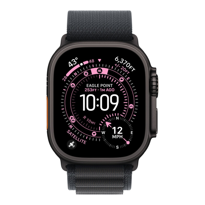 Apple 49mm Black Alpine Loop - Large - Black Titanium Finish | Apple