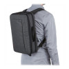 Case Logic | Era Hybrid Briefcase | Fits up to size 15.6 " | Messenger - Briefcase/Backpack | Shoulder strap | Obsidian