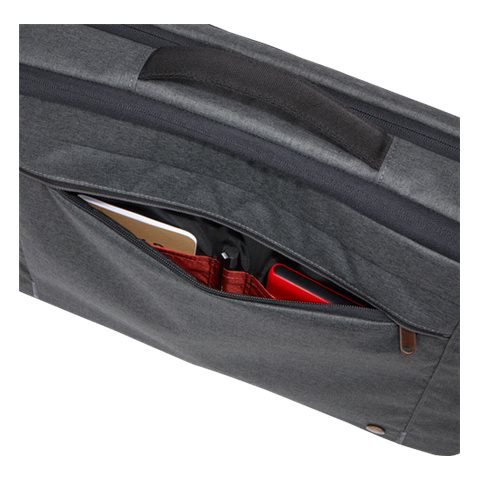 Case Logic | Era Hybrid Briefcase | Fits up to size 15.6 " | Messenger - Briefcase/Backpack | Shoulder strap | Obsidian