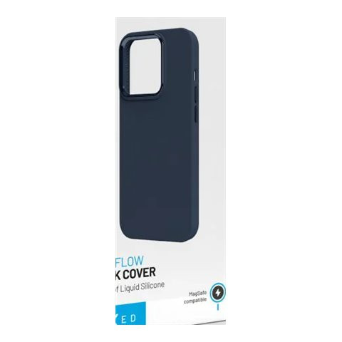 Fixed | MagFlow | Aizmugures vāciņš | Apple | iPhone 15 Plus | Šķidrs silikons | Zils