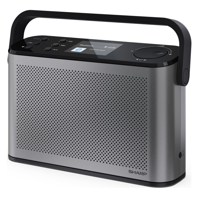 Sharp OSAKA Stereo pārnēsājams digitālais radio | DR-P540(GY) | USB ports | Bluetooth | FM radio | Bezvadu savienojums