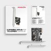 AXAGON Divu kanālu SATA III PCI-Express kontrolieris ar divām iekšējām SATA porta izejām | PCES-SJ2