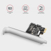 AXAGON Divu kanālu SATA III PCI-Express kontrolieris ar divām iekšējām SATA porta izejām | PCES-SJ2