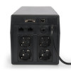 Digitus | Line-Interactive UPS | Line-Interactive UPS DN-170076, 2000VA/1200W 12V/9Ah x2 akumulators, 4x CEE 7/7, USB, RS232, RJ45, LCD, simulēta sinusoīda, 198 x 158 x 380 mm, Svars: 10.5 kg | 2000 VA | 1200 W