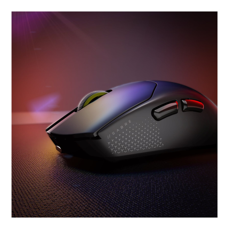 Corsair SABRE V2 PRO ULTRALIGHT | Spēļu pele | Bezvadu | 2,4 GHz | Melna