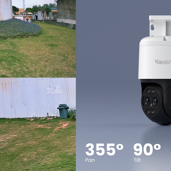 Reolink 4K Dual-Lens PoE Camera with Auto Tracking | TrackMix PoE | PTZ | 8 MP | 2.8mm/F1.6 | IP65 | H.264, H.265 | Micro SD, Max. 512 GB